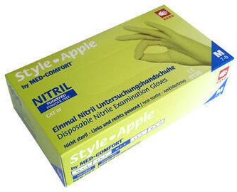 Darba cimdi Ampri Med Comfort Style Apple Nitril Powder Free Gloves S 100pcs