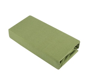 Paklodė Domoletti Jersey green, su guma, trikotažinė, 200 x 160 cm
