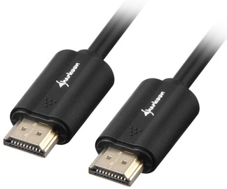 Juhe Sharkoon HMDI / HDMI 4K, must, 12.5 m