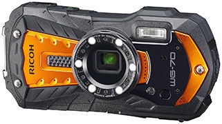 Экшн камера Ricoh WG-70, черный/oранжевый