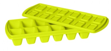 Plast Team Ice Cube Tray With Lid 23.9x9.8x3.8cm Green