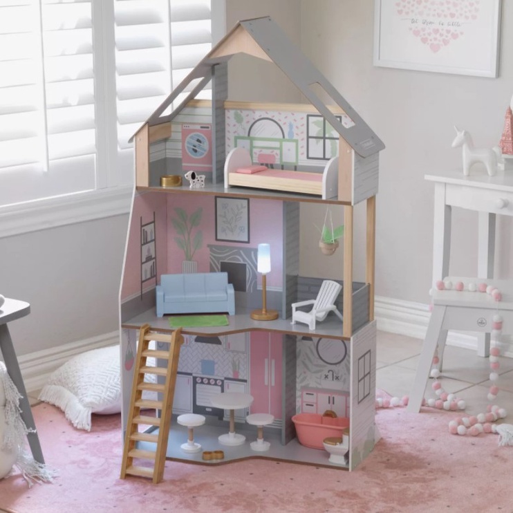 Mājas Kidkraft Wooden Doll House Alina