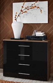 ASM Go Chest Of Drawers Plum/Black