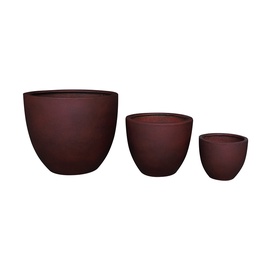 Puķu pods Domoletti RP17-285, keramika, Ø 25 cm, sarkana