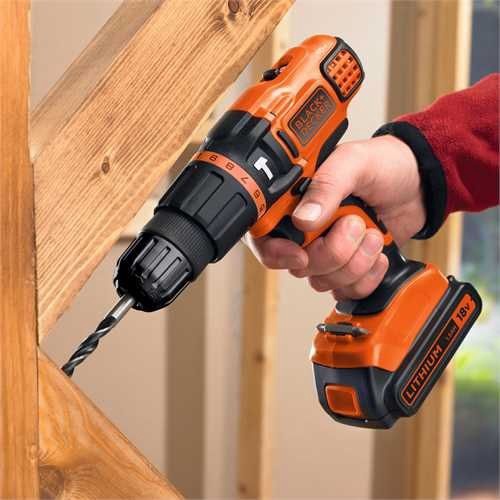 Smūginis gręžtuvas Black & Decker BDCH188N, 18 V