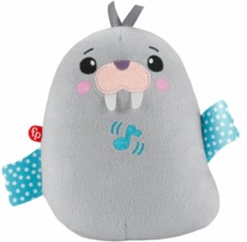 Mīkstā rotaļlieta Fisher Price Chill Vibes Walrus Soother, pelēka, 17 cm