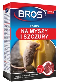 Химическое средство от вредителей Bros Briquettes Against Mice/Rats Wax Block 100g