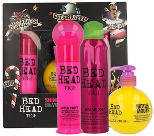 Tigi Bed Head Headrush Shine Spray 200ml + Motor Mouth Mega Volumizer 240ml + After Party Smoothing Cream 100ml