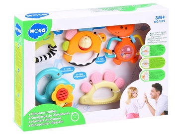 Погремушка Hola Dinosaur Rattles, многоцветный, 5 шт.