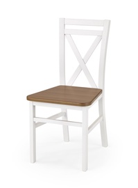 Ēdamistabas krēsls Halmar Dariusz 2 White/Dark Walnut