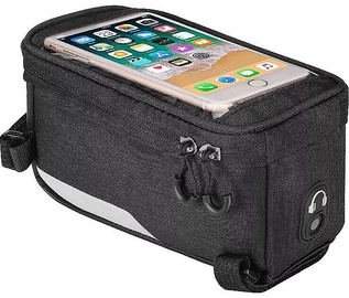 Wozy 6BK Bicycle Front Frame Bag Black 1l