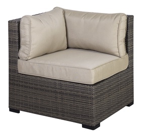 Moduļu dīvāna elements Home4you Sevilla Corner w/ Cushions Dark Brown