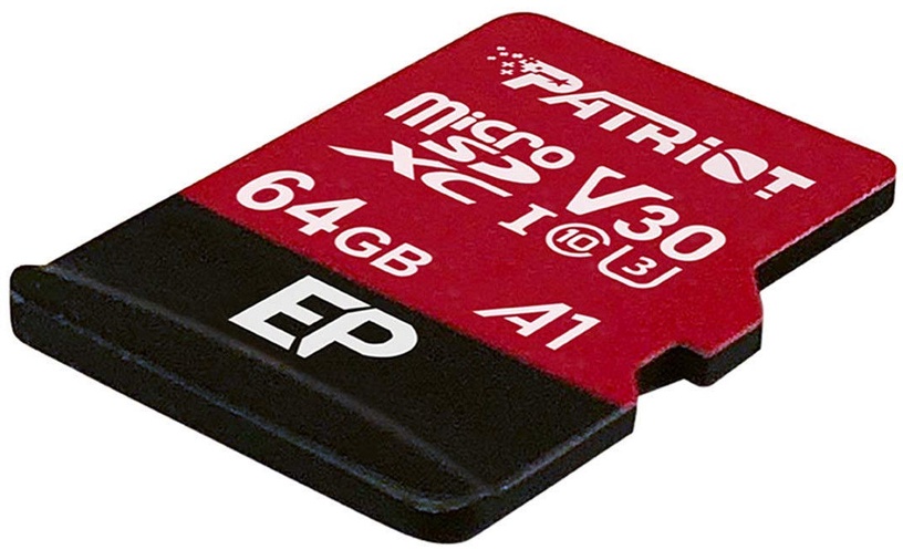 Mälukaart Patriot, 64 GB, 90 Mb/s - 80 Mb/s