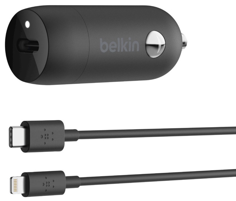 Зарядное устройство Belkin Car Charger, USB-C, черный