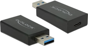 Delock Converter USB3.1 Gen2 Type A To USB Type-C female Active Black
