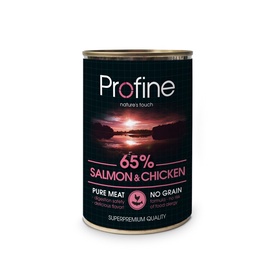 Suņu konservi Profine ar lasi, cāļa gaļu un kartupeļiem, 400g
