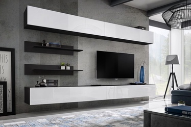 ASM Fly I Living Room Wall Unit Set White/Black