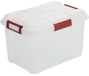 Curver Outback Box With Lid 80l Transparent Red