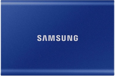 Cietais disks Samsung T7, SSD, 2 TB, zila