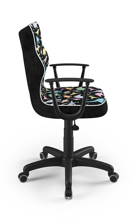 Детский стул с колесиками Norm ST30, черный/фиолетовый, 37 см x 101 см