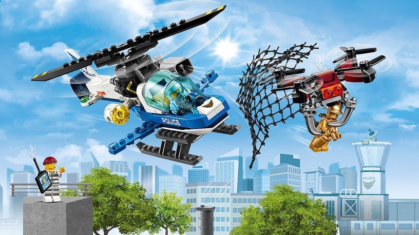 Конструктор LEGO City Воздушная полиция: погоня дронов 60207, 192 шт.