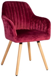 Valgomojo kėdė Home4you Ariel, raudona, 58 cm x 58.5 cm x 85 cm