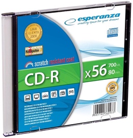 Esperanza 2009 CD-R 56X 700MB 200 Pack Slim Jewel Case