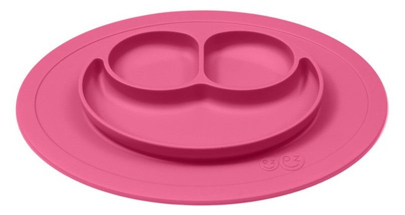 Kоврик для еды EZPZ 2 in 1 Mini Mat, 4 мес., силикон, розовый