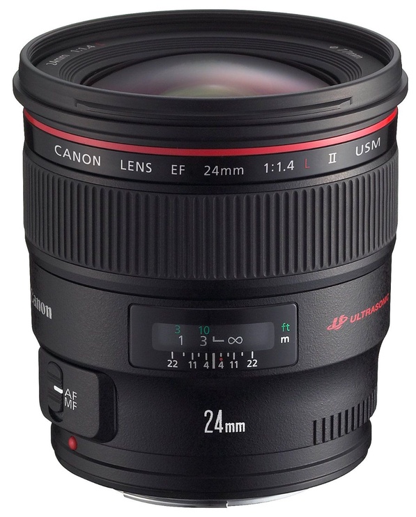 Objektiiv Canon EF 24mm F1.4L II USM, 650 g