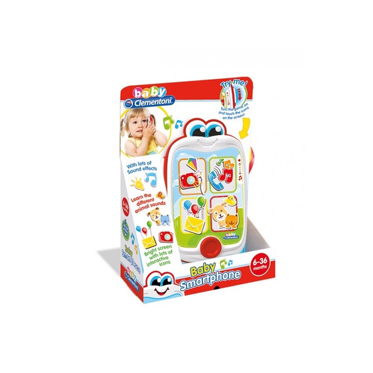 Интерактивная игрушка Clementoni Baby Smartphone 14948, 14 см