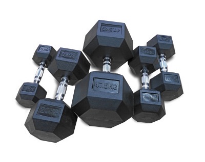Hantel Bauer Fitness Hex, 35 kg