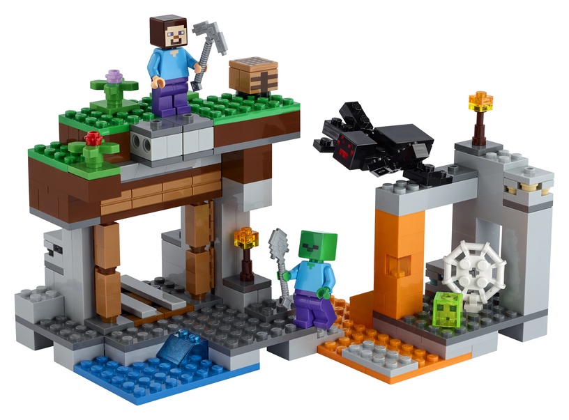Konstruktors LEGO Minecraft “Pamestās” raktuves 21166, 248 gab.