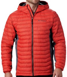Columbia Powder Pass Hooded Mens Jacket 1773271845 Red/Grey M