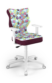 Детский стул Entelo Duo ST32, белый/фиолетовый, 400x370x1000 мм