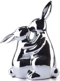 Figūriņa Mondex Lila Hare Figure Silver 15x10x24cm