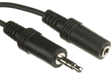 Адаптер OEM 3.5 mm stereo male, 3.5mm female, 5 м, черный