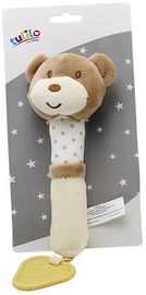 Axiom New Baby Plush Toy With Sound And Teether Teddy Bear 17cm