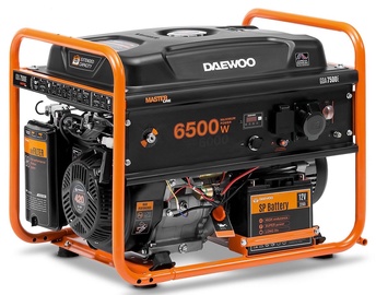 Ģenerators ar benzīna dzinēju Daewoo GDA 7500E, 6000 W