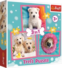Набор пазлов Trefl Dogs In The Bath 34845, 28.2 см x 28.2 см