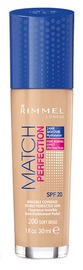 Rimmel London Match Perfection Foundation SPF20 30ml 200