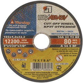 Luga Abrasiv Metal Cuting Disc 1.6x22.23x150mm 14A