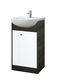Шкаф для ванной Riva Riva, белый/серый, 29.6 x 47.6 см x 81 см