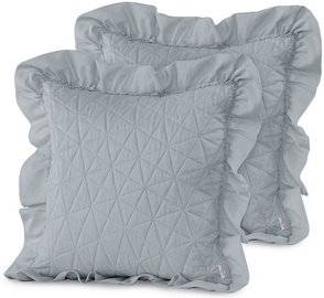 AmeliaHome Tilia Pillowcase Grey 45x45cm 2pcs