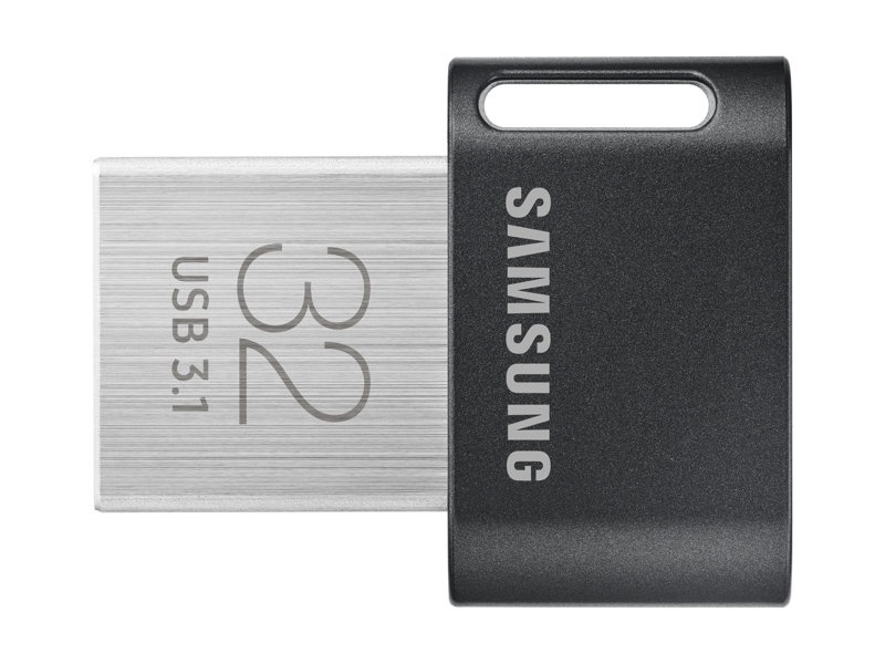 USB atmintinė Samsung MUF-128AB FIT, sidabro/juoda, 32 GB