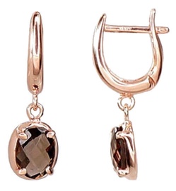 Diamond Sky Gold Earrings With Quartz Diana V