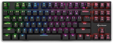 Клавиатура Sharkoon PureWrite TKL RGB Kailh Blue EN, черный