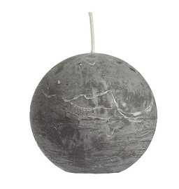 Spaas Rustik Round Candle D8cm Grey