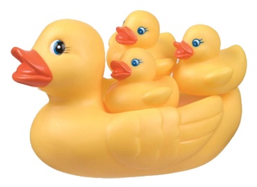 Rotaļu dzīvnieks Playgro Duck Family 0187479, dzeltena, 4 gab.