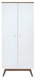 Skapis Black Red White Heda White, 85x54x194.5 cm