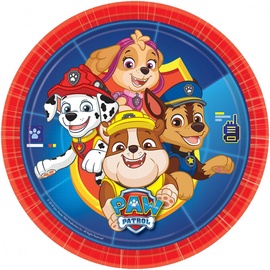 Lėkštės Paw Patrol 9903818, 23 cm, 8 vnt.